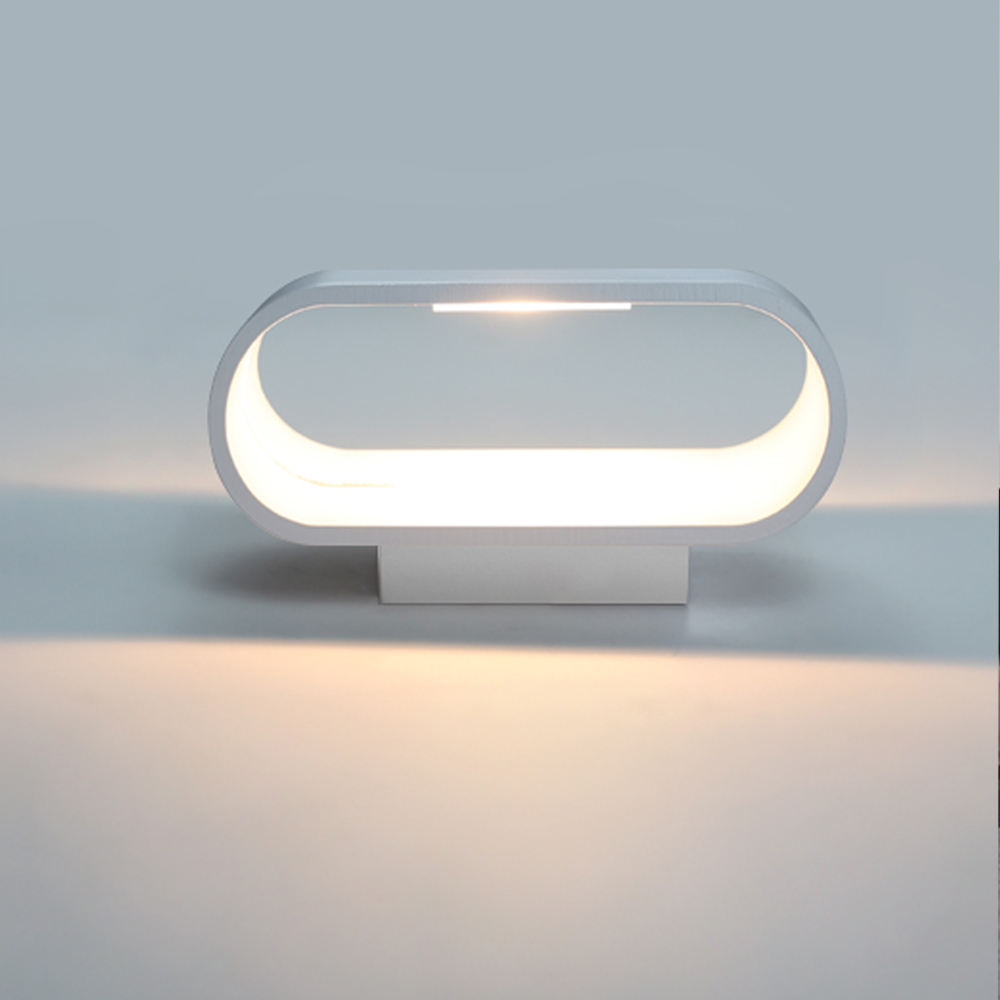 2023 Wit Aluminium 5W Rgb Wandlamp Up En Down Indoor Wandlamp Diy Kleur Met Controller Indoor Wandlamp rgb Wandlamp