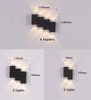 Decoratief LED-licht 4 waterdichte trapwandlamp en modern buitennachtlampje buiten led-wandlamp waterdichte muur