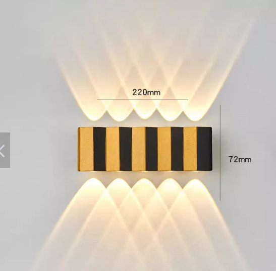 LED IP65 waterdichte indoor outdoor wandlamp rechthoek licht op en neer lichtgevend lichaam buiten wandkandelaar