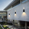 Solar Wall Outdoor Garden Home Wandlamp Waterdicht Up en Down Lighting Lamp Decoratieve Garden Wandlamp
