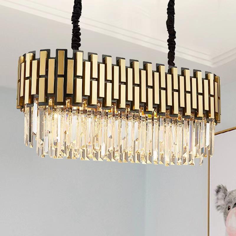 LED kristallen kroonluchter eetkamer kroonluchters moderne kroonluchter E14 lamp Ring Kroonluchter voor Woonkamer Hanglamp Decoratieve Verlichting Stijl kristallen kroonluchter