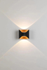 6W 12W Boog Wandlamp Waterdichte LED Wandlamp Tuin Huishoudelijke Decoratieve Verlichting Fabrieksprijs Zwart-witte behuizing