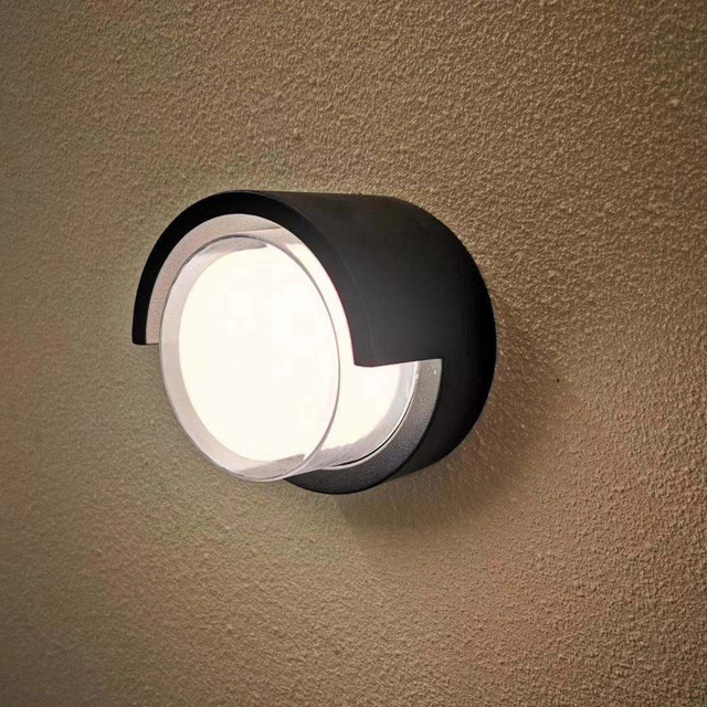 Waterdichte Led Wandlamp Tuin Outdoor Decoratie Voordeur Verlichting Blaker AC85-260V Armatuur Zwart Lampenkap Armatuur