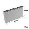 12 W/18 W Aluminium AC85-265V High Power Led Decoratie Wandlamp voor Indoor Outdoor Up En Down LED Wandlamp Waterdicht IP65