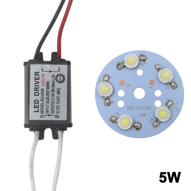 3W High Power Bulb Lamp met LED Driver Adapter Driver Verlichting Transformator 280-300mA
