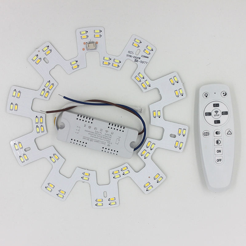 Smart 2.4G Plafond Kroonluchter Led 5730 Smd Chip Vervanging Lichtbron Oppervlak Met Afstandsbediening Voor Woonkamer keuken
