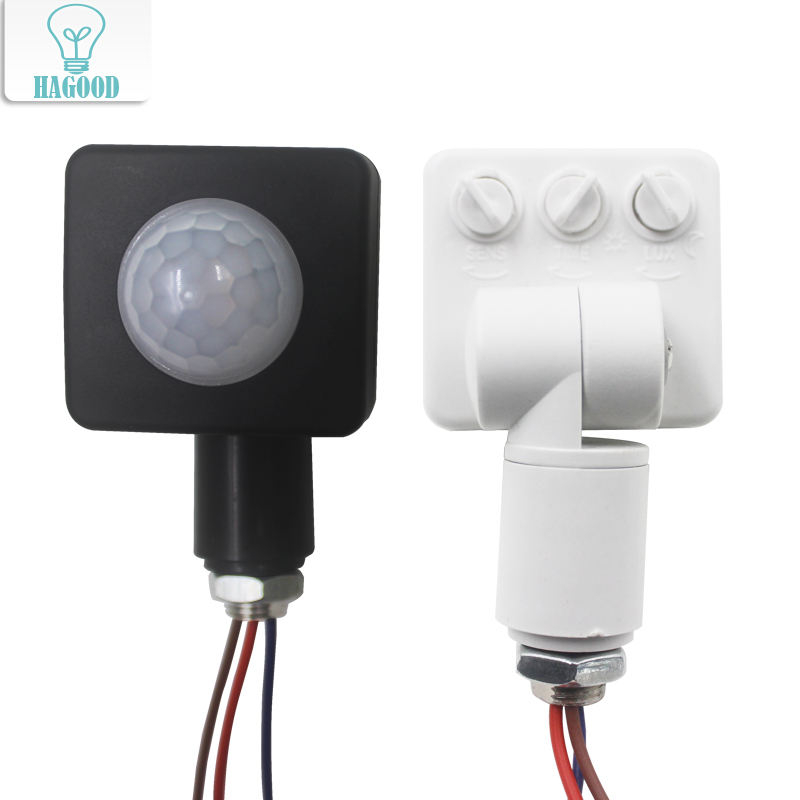 20mm 24mm 40mm PIR Detector Draaien Verstelbare 180 Graden Infrarood Ray Human Motion Sensor Vertraging Schakelaar voor LED Licht