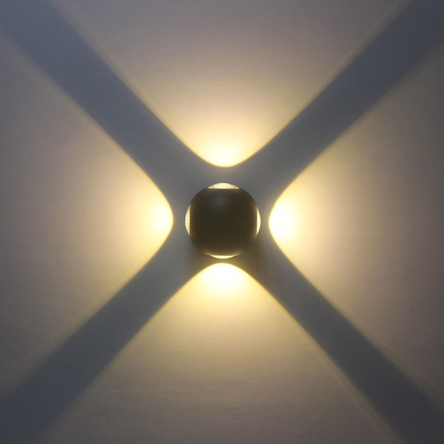 Eenvoudig ontwerp Prachtig effect 6W 12W wandlamp buiten wanddecoratie licht Villa decoratie LED beugel wandlamp