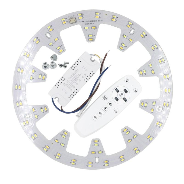 2x24W LED-plafondverlichting 2.4G WIFI mobiele telefoonverbinding afstandsbediening voor woonkamer keuken plafondlamp