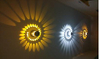Aan het plafond gemonteerde poreuze rgb LED-plafondwandlamp met afstandsbediening voor binnen Restaurant Bar licht schans binnenplaats, nieuws