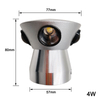 3W 4W 5W LED Aluminium wandlamp Rond Bedlampje Slaapkamer Schansen Wandmontage Verlichtingsarmatuur