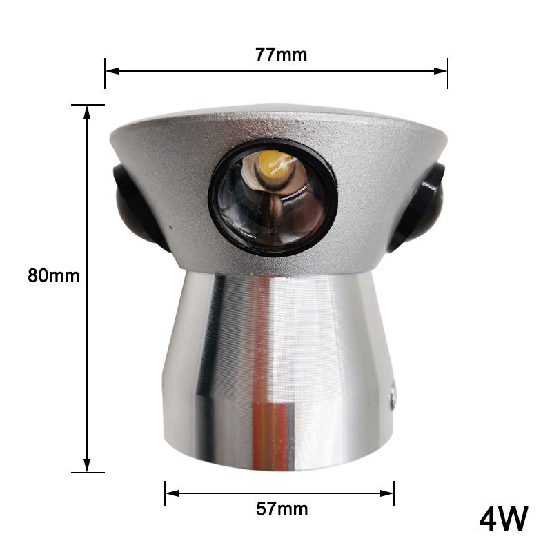 3W 4W 5W LED Aluminium wandlamp Rond Bedlampje Slaapkamer Schansen Wandmontage Verlichtingsarmatuur