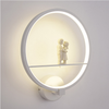 Nieuwe aankomst moderne led blaker fancy wandlamp kunst ringlicht muurbevestiging voor hotelverlichting binnen