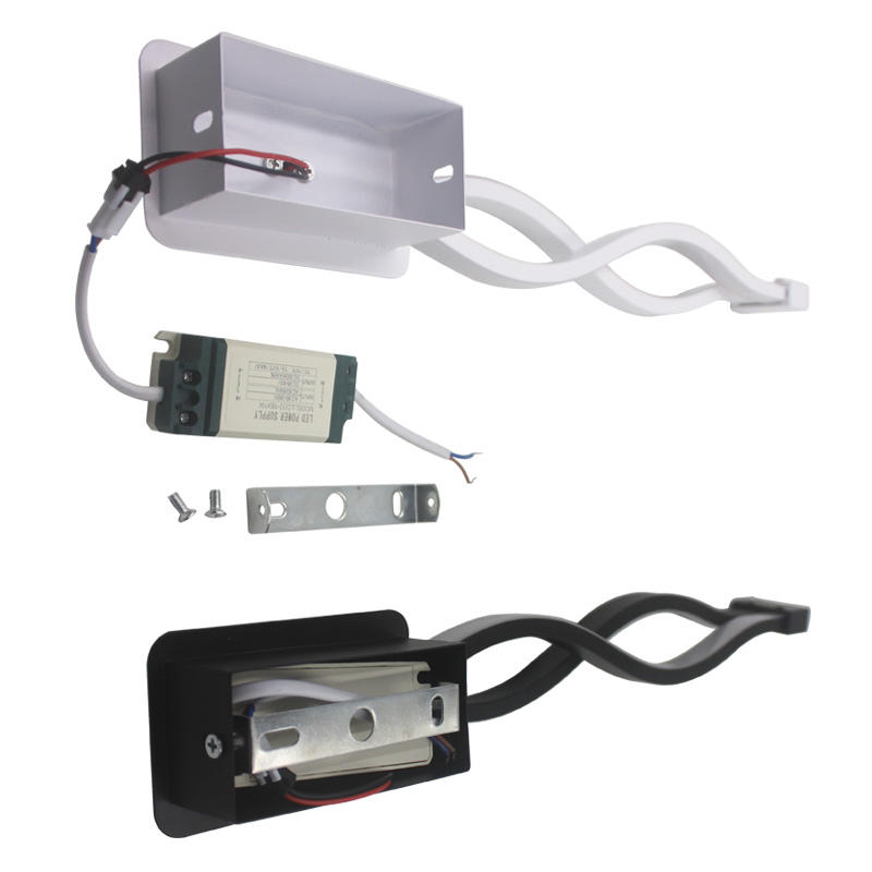 LED wandkandelaar golvende vorm wandlamp modern design aluminium voor slaapkamer gang woonkamer indoor led-verlichtingsarmaturen