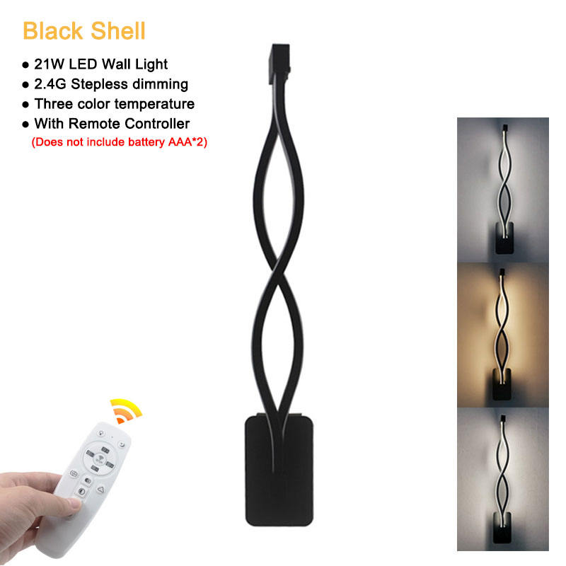 21W LED Wandspot Smart 2.4G Dimmende Binnenruimtes Aluminium Wandlamp Met Controller Op Voorraad