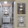 Modern design decoratief wandgemonteerd LED-licht IP65 omhoog en omlaag wandlamp nachtkastje buiten LED zwart modern ijdelheidshek