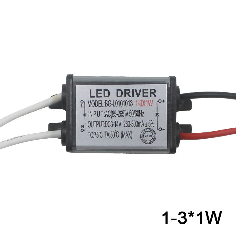 1-12W IP65 Waterdichte LED Light Driver AC85-265V DC3-43V LED Transformator Voeding Adapter voor Outdoor Led lamp/Chips
