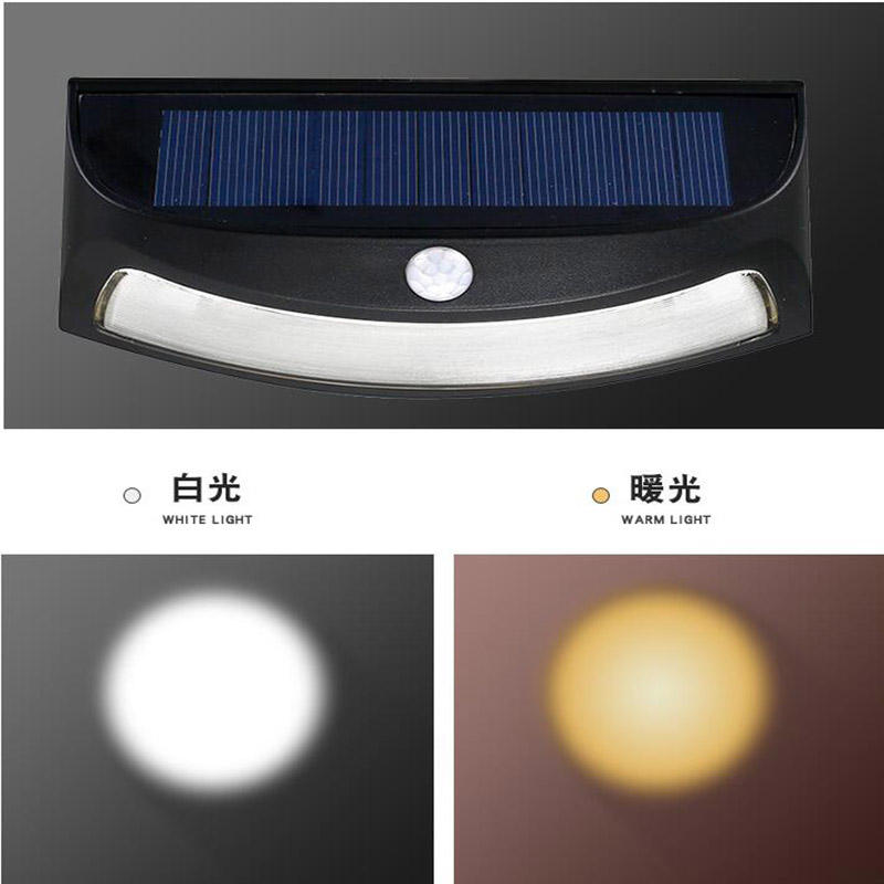 IP44 Hoogwaardige nieuwe smile-zonnelamp voor tuinverlichting Zonne-energie Hekbeveiligingslamp met bewegingssensor
